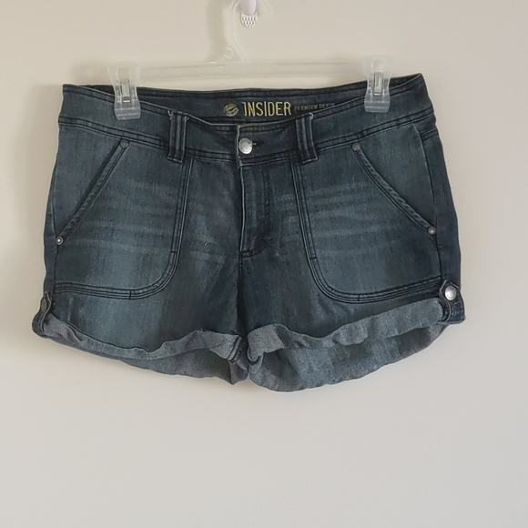 Stretch denim shorts - Picture 1 of 2